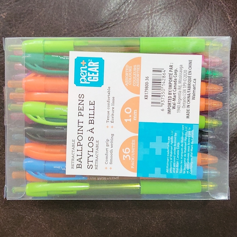 36 Retractable Ballpoint Pens Pen+Gear